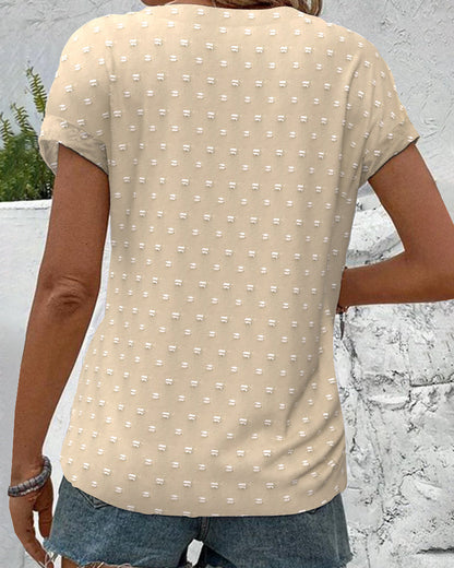 Blue Drop Shoulder Blouse