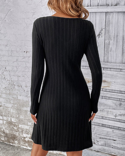 Black long sleeve dress